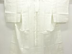 アンティーク　本麻透かし織流水に笹模様長襦袢